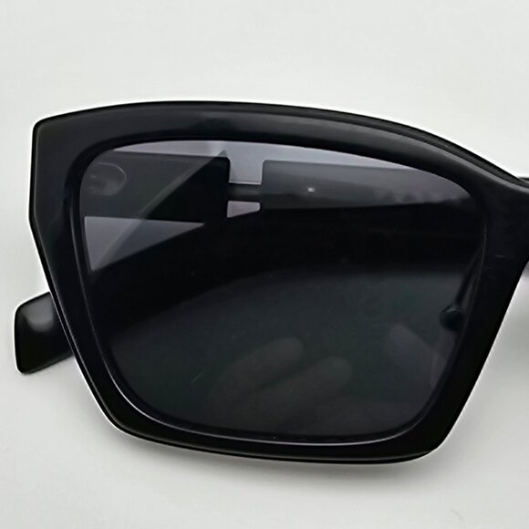 Prada SPR 14X 1AB-5S0 Black Frame Dark Grey Lens Sunglasses Italy 56-18-145 - Picture 12 of 12